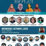 Poster của chương trình Đọc thơ Quốc tế vì Hòa bình 01.10.2025