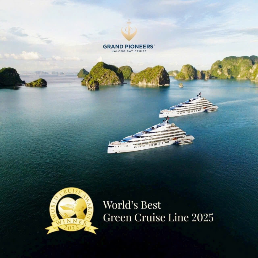 Grand Pioneers đạt danh hiệu “Hãng Du thuyền xanh tốt nhất Thế giới”